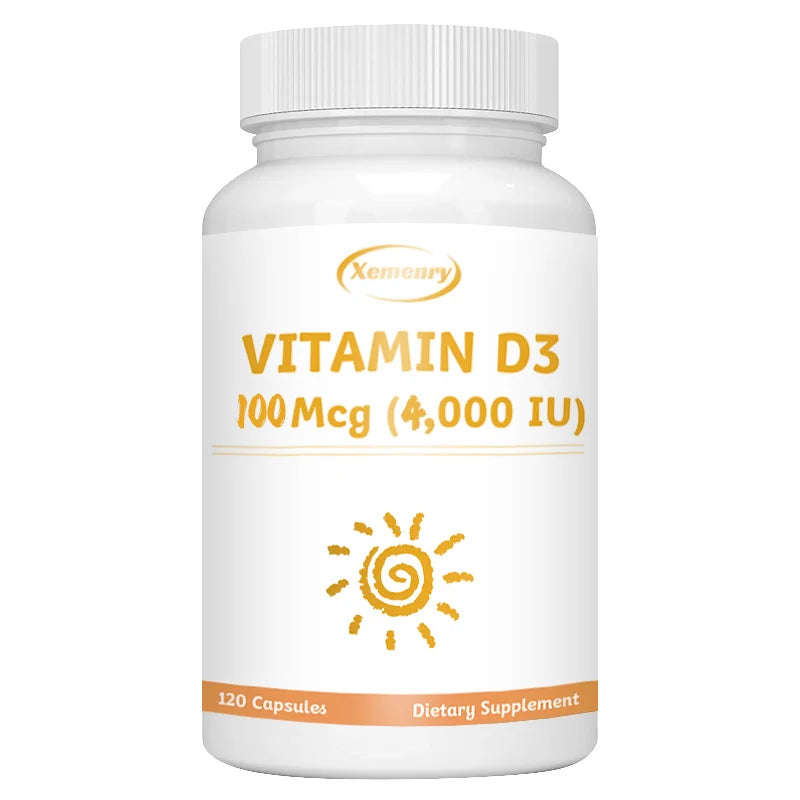 Vitamin D3 4000IU Capsules - Healthy Muscle Function, Support Immune Health, Strong Bones and Teeth - 120 Capsules 120 Capsules United States