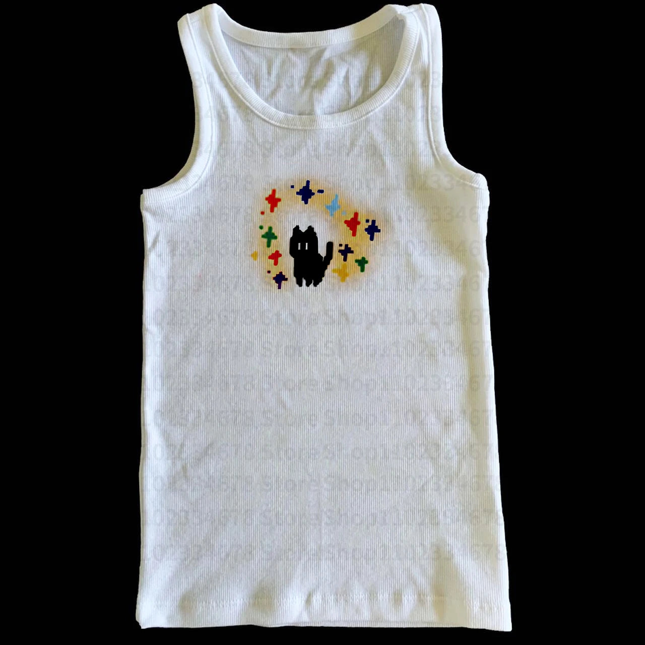Y2k Style T-shirt Vintage Tshirt Harajuku Slim short Sleeve Shirt Crop top Streetwear women clothes Cat print baby tee Graphic 3