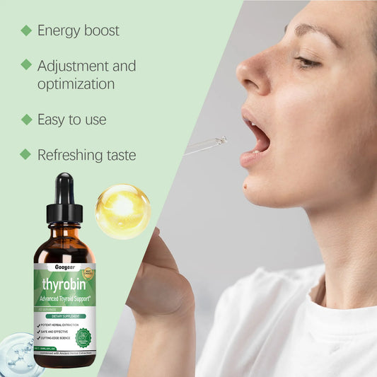59ml Googeer Thyroid Energy Drops B Vitamins Boost Vitality Enhance Energy Conversion Activate Body Function Support Metabolism