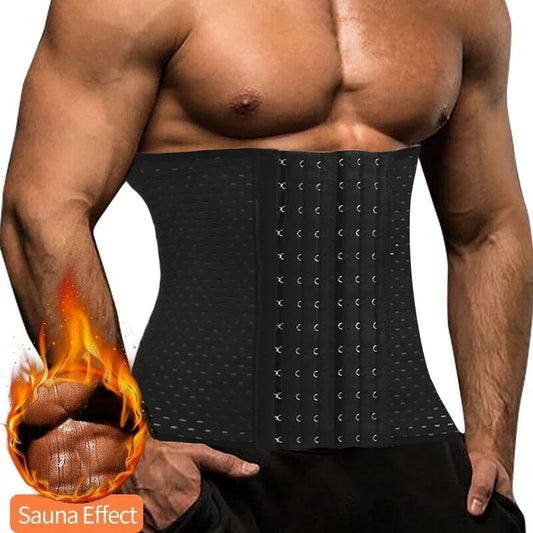Waist Trainer Shapers Corset for Men Abdomen Reducer Slimming Belt Shapewear High Compression Modeling Strap Workout Girdle Faja