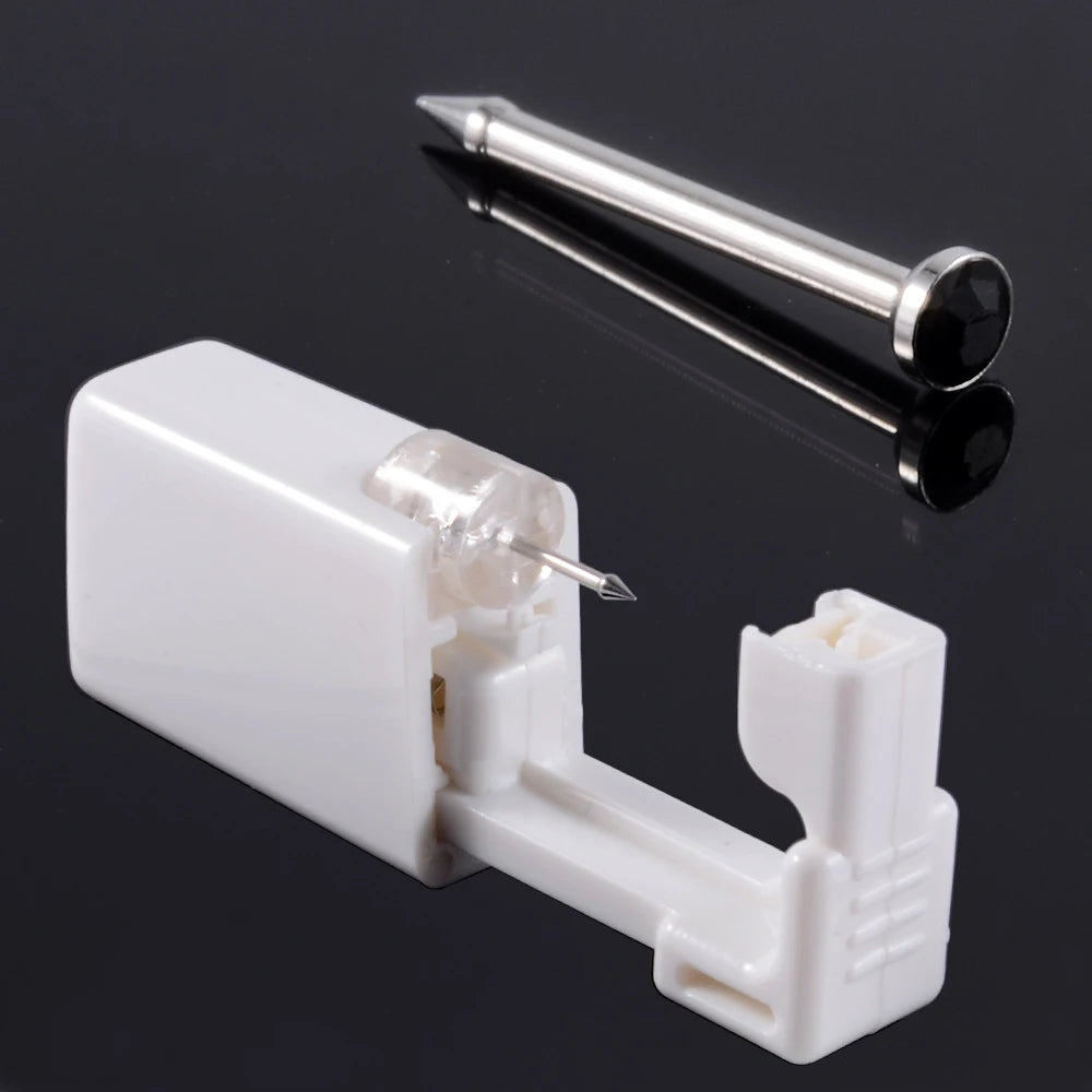 1 Unit Disposable Safe Sterile Piercing Unit For Gem Nose Studs Piercing Gun Piercer Tool Machine Kit Earring Studs Body Jewelry 17-213