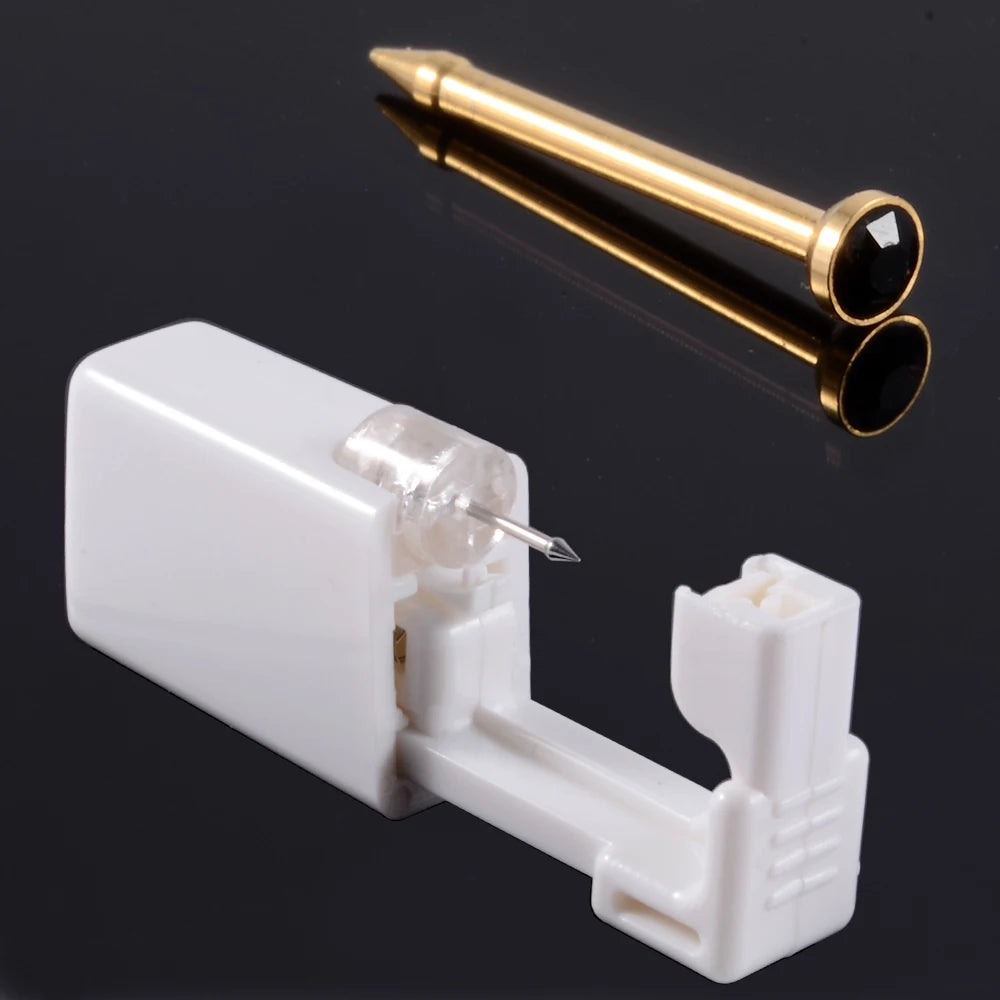 1 Unit Disposable Safe Sterile Piercing Unit For Gem Nose Studs Piercing Gun Piercer Tool Machine Kit Earring Studs Body Jewelry 18-213