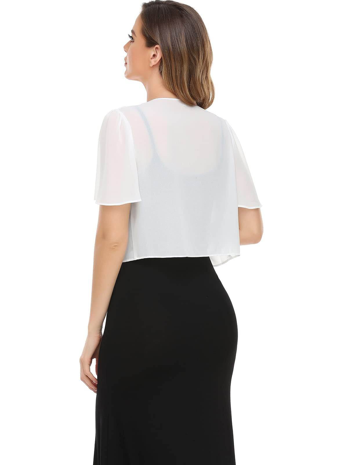 2022 Europe and the United States summer new chiffon short-sleeved cardigan top coat women