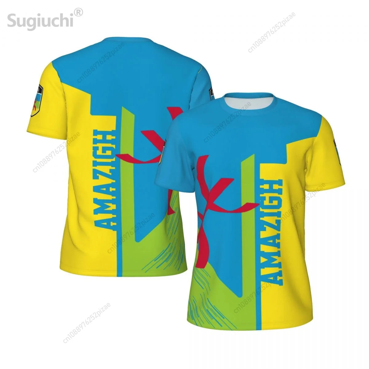 2025 New Amazigh BERBER 3D Printing Flag Mesh T-shirts Men Women Clothing Sports Breathable For Running Bike Fitness T shirt 8