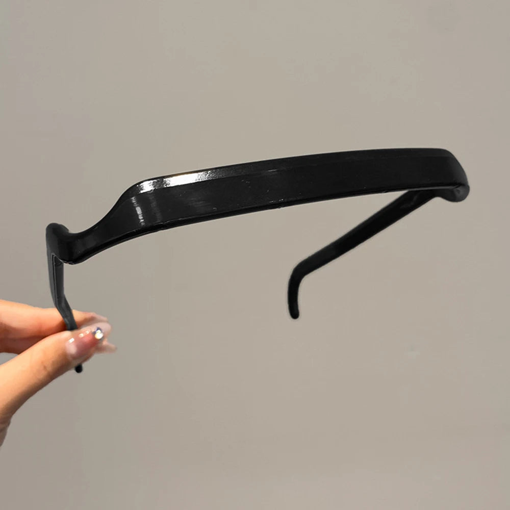 1/3pcs Women Square Glasses Headband Coloful Invisible Fixed Hair Clips Wave Curly Hair Ties Temples Headband Accessories