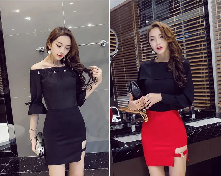 Versatile Irregular Plus Size Bodycon Skirts Sexy Hollow Out Bandage Skirt Harajuku Mini Skirt Summer High Waist Pencil Skirts