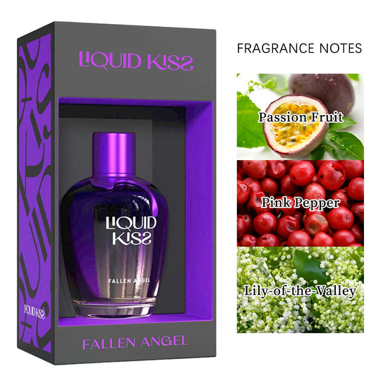 LIQUID KISS Eau De Parfum Spray for Women Floral Fruity Notes Sweet Fragrance for Ladies 3.4 Ounce FALLEN ANGEL Perfumes Badiee Stylez