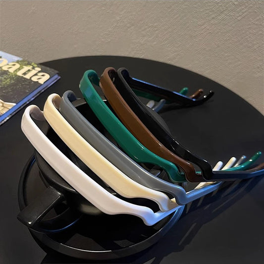 1/3pcs Women Square Glasses Headband Coloful Invisible Fixed Hair Clips Wave Curly Hair Ties Temples Headband Accessories