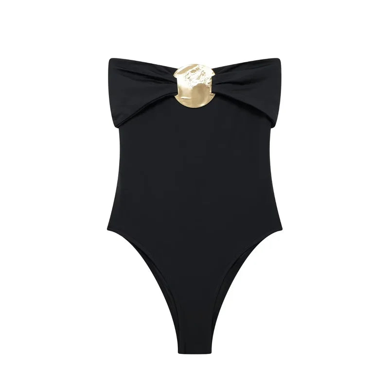 MUJER Off Shoulder Black Woman Body Sleeveless Tight Bodysuit Lingerie Sexy Backless Bodysuit Women Summer One Pieces Swimsuit black