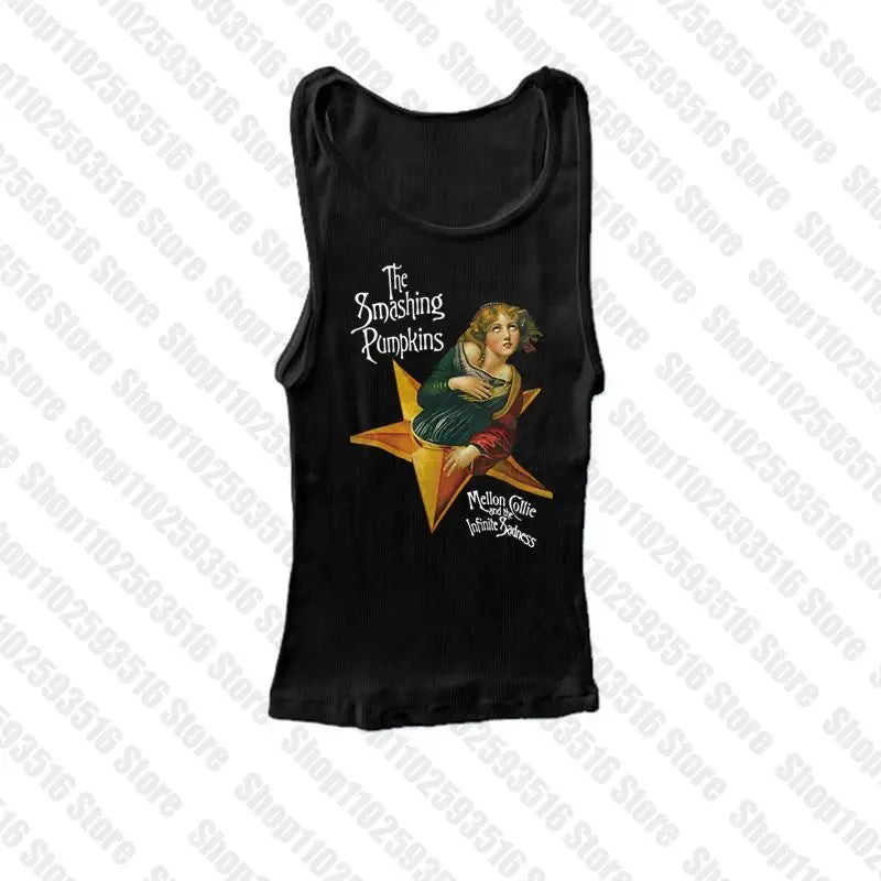 Aesthetic Tops for Women Crop Top Women 2000s Tops With Suspenders Gothic Clothes Vintage Clothing Harajuku Grunge Clothes Y2k Black2