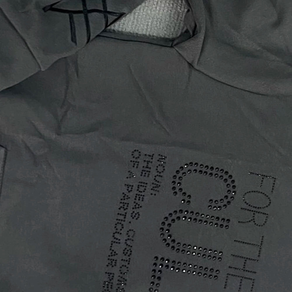 Y2K Retro Style Hoodie 2025 Fashion Street Casual Pullover Jacket with Letter Hot Stamping Design