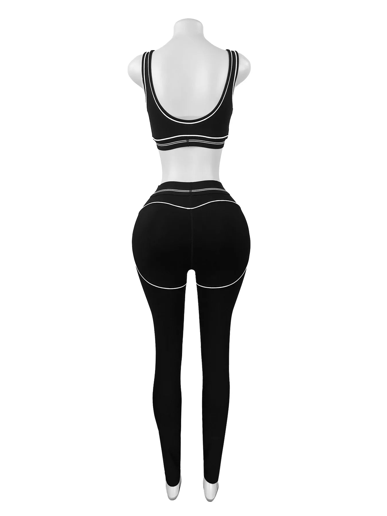 Fitness Women 2 Piece Set Sleeveless Tank Top Skinny Jogging Pants Matching Set 2025 Summer Popular Streetwear Sporty Tracksuits