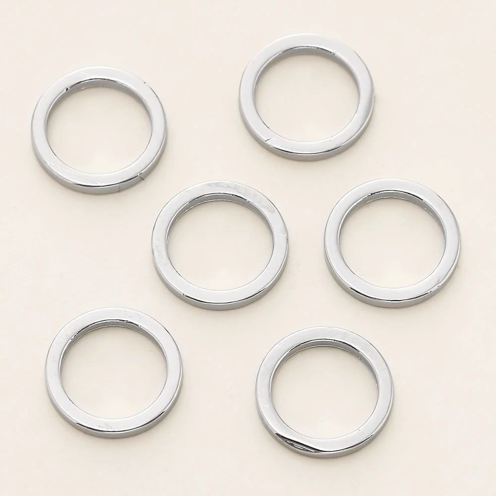 10/20Pcs/Pack 14K/18K Gold Color Plated Close Jump Rings Split Rings Connector for Jewelry Necklace Making Accessories Platinum