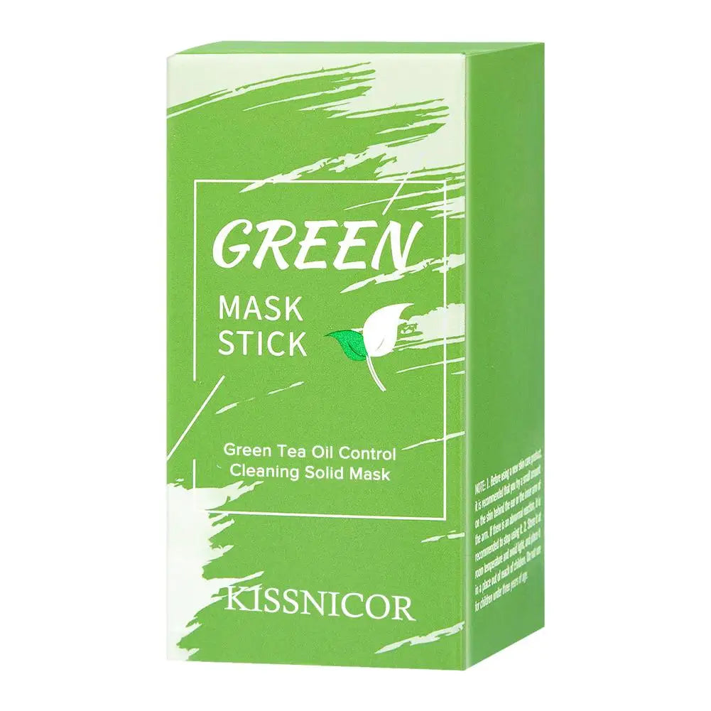 Face Clean Mask Green Tea Cleansing Stick Mask Shrink Pores Deep Blackhead Remover Facial Cleansing Moisturizing Mask Skin Care