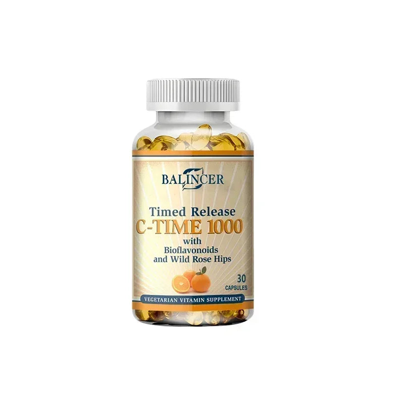 1000 Mg Vitamin C Contains Wild Rosehips-Promotes Collagen Production, Boosts Immunity, Strong Antioxidant, Supports Skin Health 30 count-1 bottle