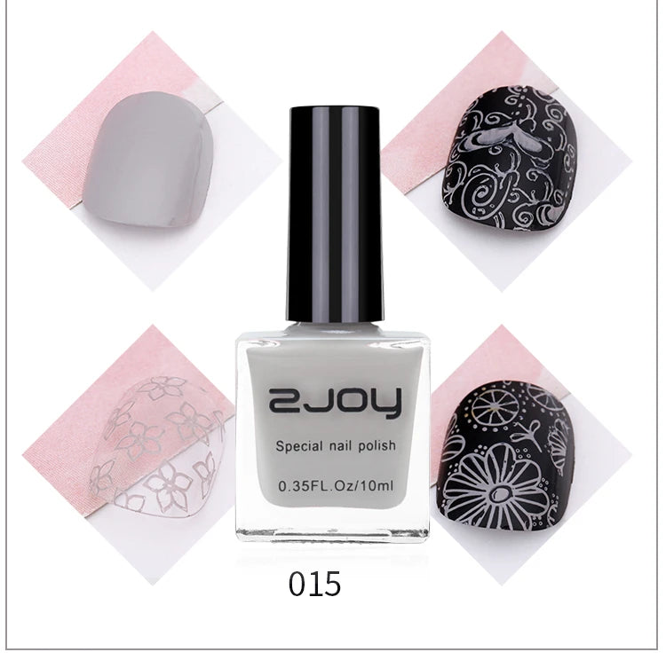 Black White Nail Art Stamping Polish 10ml 30 Colors Stamping Plates Polish Stamping Gel No Smudge Top Oil Colorful Nail Varnish GY002-15 CHINA