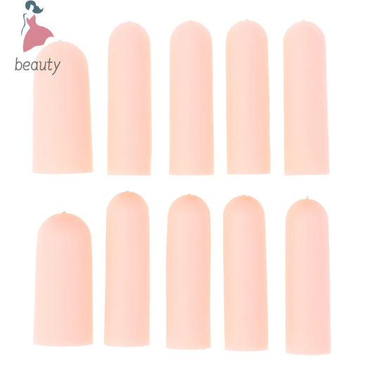 10 Pcs Silicone Finger Cot Gel Finger Protector Fingers Brace Support Gloves For Feneral toe / finger protection