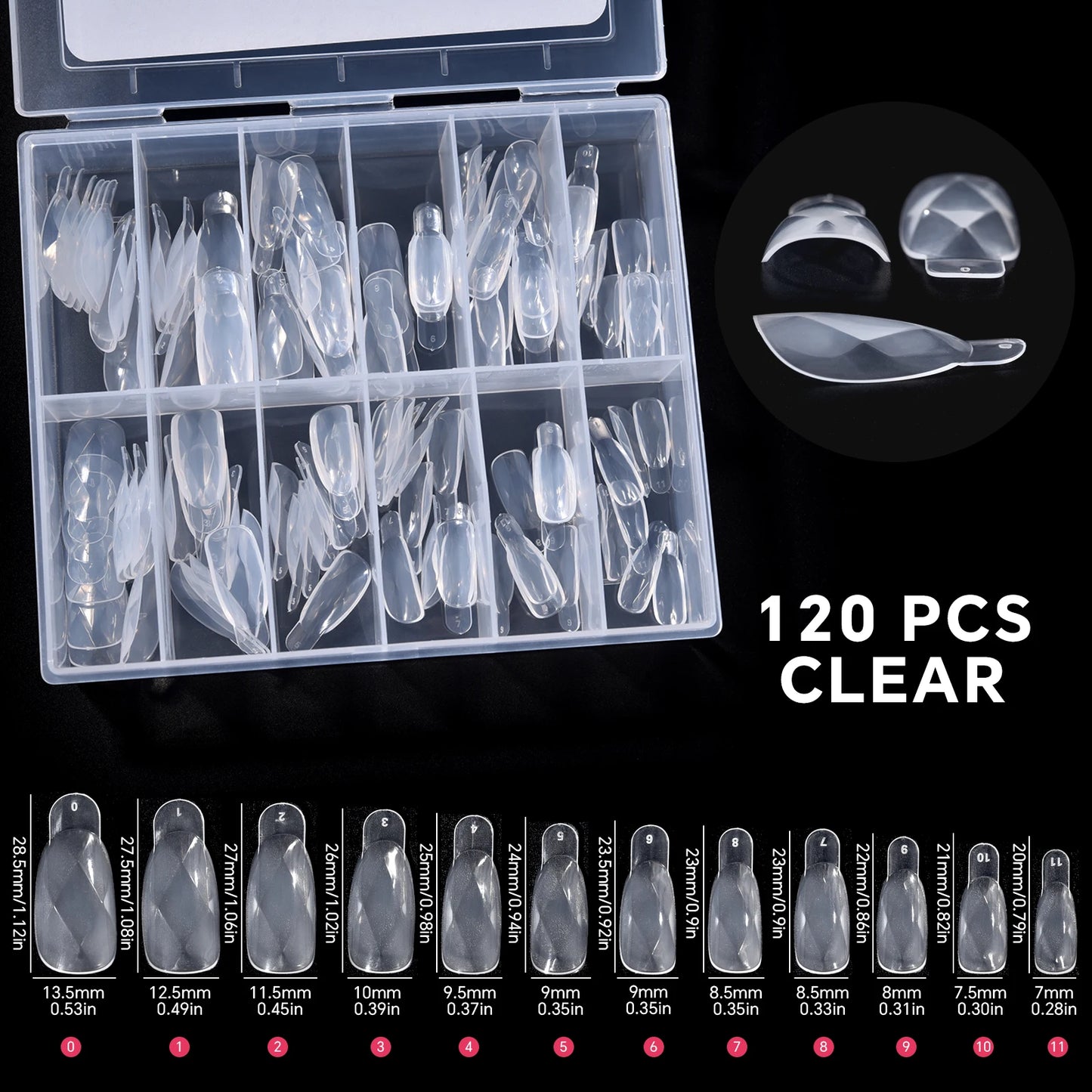 120Pcs Nail Forms For UV Gel Quick Building Extension Top Molds Dual Forms Acrylic Nail Art Tips Nails Accessories Tools 23 CHINA