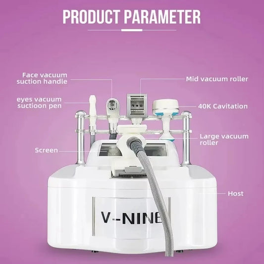 5 In 1 Vela V9 Body Shape Weight Loss Vacuum 80K Cavitation Slimming Roller Shaping Massage Skin Tightening Lifting Machine
