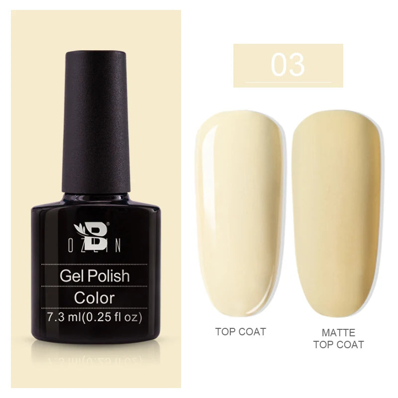 AWStorG15ml 2 IN 1 Crystal Top Coat Transparent Soak Off UV LED Nails Art Manicure Gel Nail Polish Varnishes Primer Function Gel RAR 03