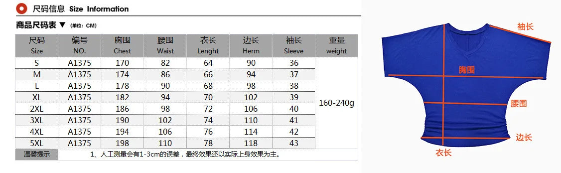 Women V Neck Short Sleeve Pleated Loose T-shirts Summer Lady Batwing Sleeve Oversized S-5XL Tee Shirt Tops OUYMFZ-A1375
