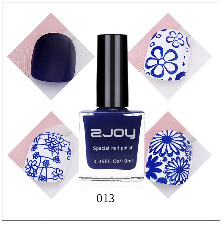 Black White Nail Art Stamping Polish 10ml 30 Colors Stamping Plates Polish Stamping Gel No Smudge Top Oil Colorful Nail Varnish GY002-13 CHINA