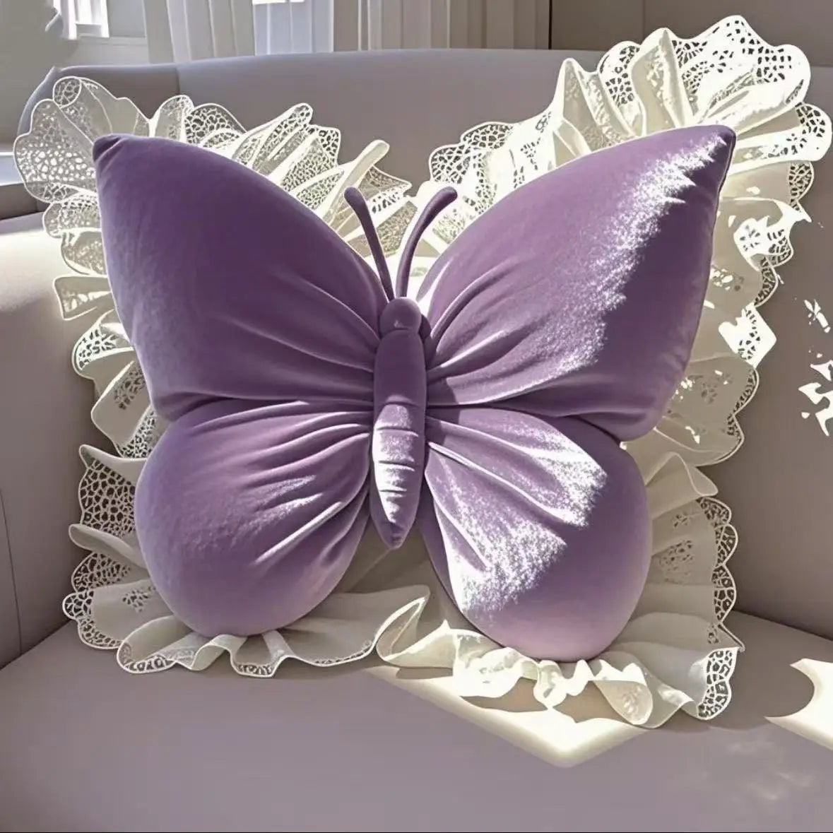 Princess Butterfly Office Pillow Living Room Bow Bedroom Car Sofa Cushion Home New Pillow Room Badiee Stylez