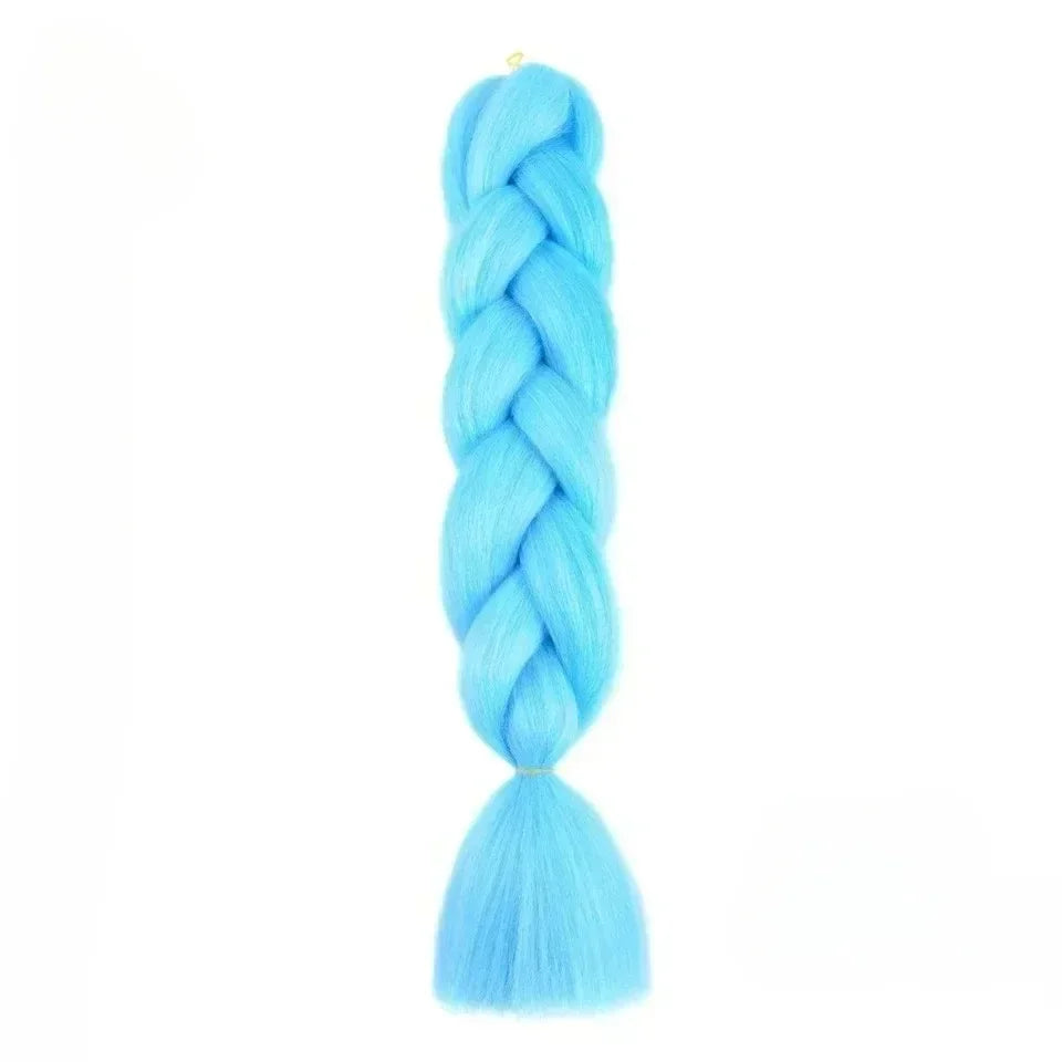 YUNLU 24Inch Synthetic Crochet Hair Extensions for White Women Box Twist 165g Jumbo Braiding Hair Pre Stretched Wholesale A31 24inches