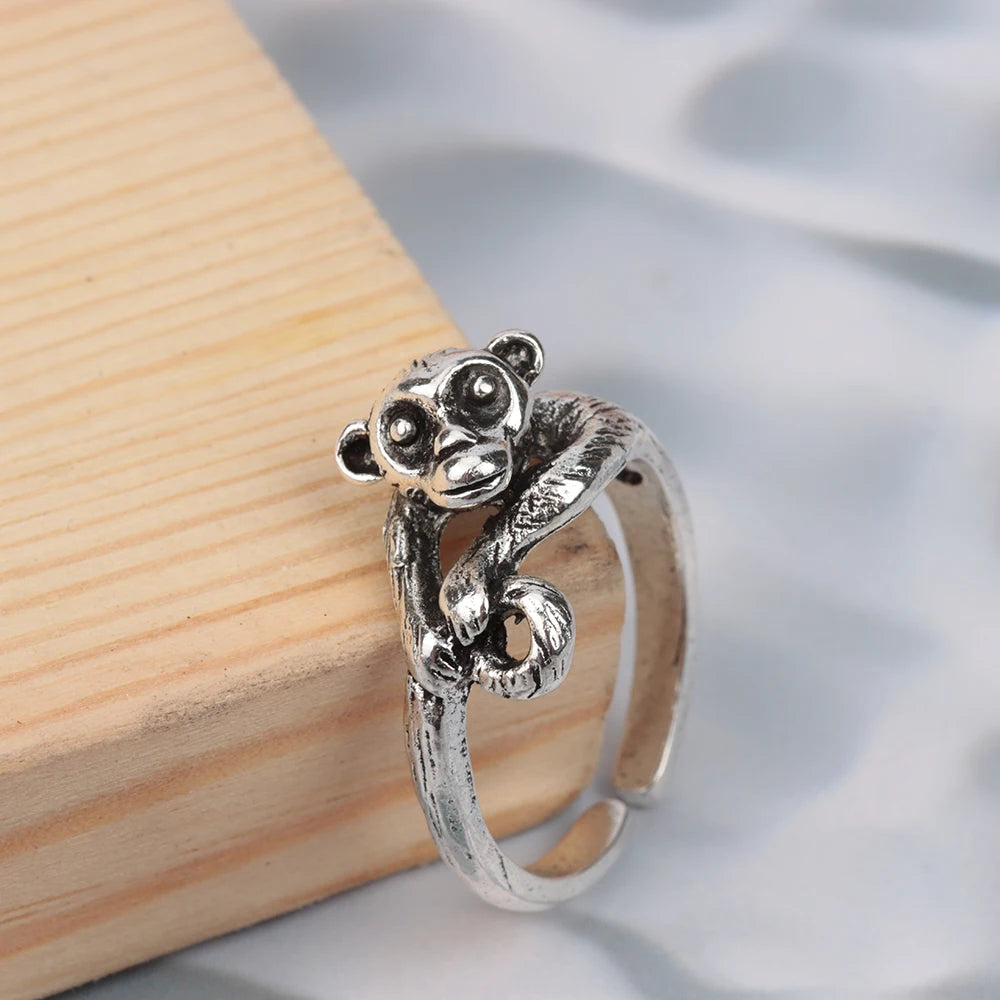 20 Pieces/Lot Vintage Punk Snake Rings for Women and Men Dragon Animal Devil's Eye Adjustable Mix Hip Hop Gothic Charm Jewelry