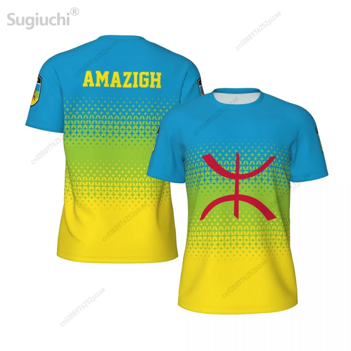 2025 New Amazigh BERBER 3D Printing Flag Mesh T-shirts Men Women Clothing Sports Breathable For Running Bike Fitness T shirt 7