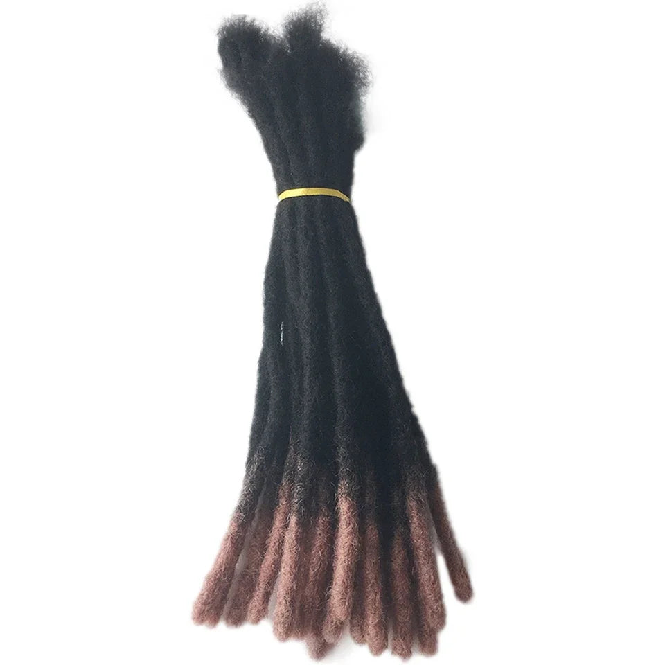 Kinky Straight Human Hair Dreadlocks Loc Extensions Wholesale Crochet Braids Peruvian Remy Hair Extensions 10 20 40 60 Strands Badiee Stylez