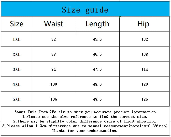 Plus Size 1XL-5XL New Women's Printed Tight Sports Shorts, Women's Loose and Personalized Printed New Style