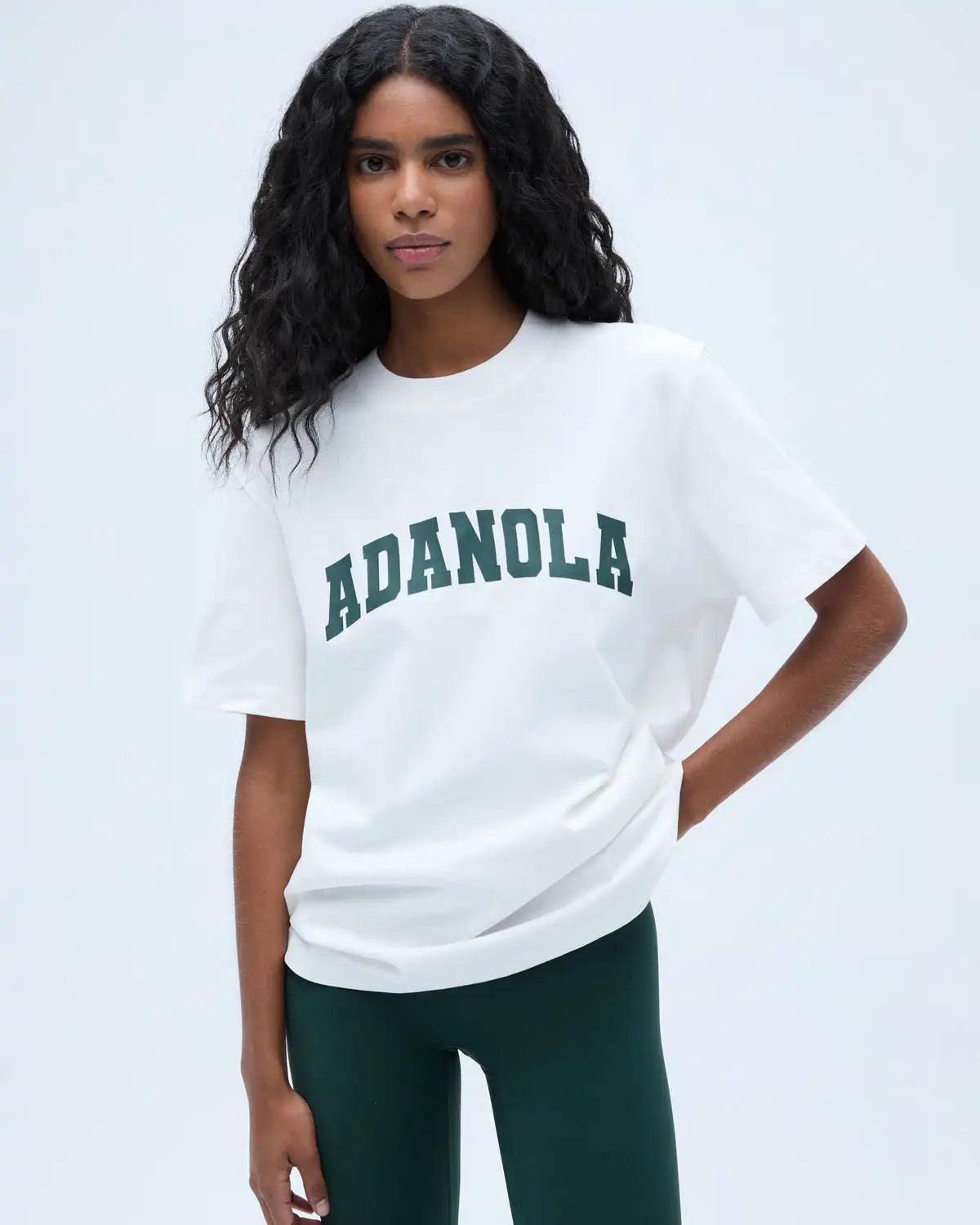 Summer Casual Sports Women's Men's T-shirt Trendy Brand Adanola Letter Printing Top Oversized Y2k Short Sleeves Women's Clothing 6