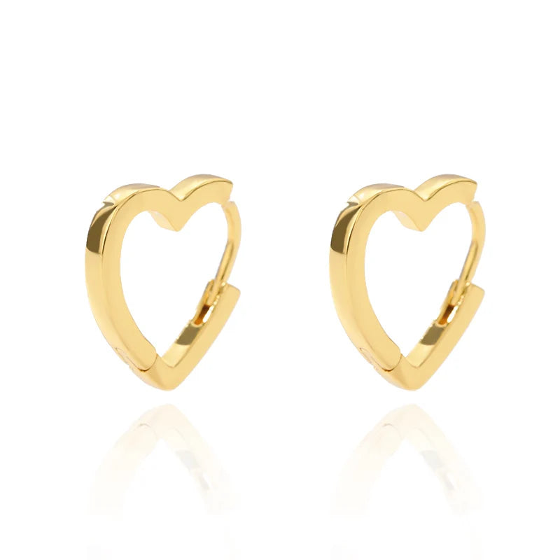 Luxury Star Pendientes Earrings For Women Girl Stainless Steel Minimalist Hoop Piercing 2025 New In y2k Jewelry aretes de mujer E1303G CHINA