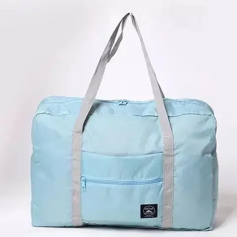 1-piece foldable travel bag, weekend travel bag, gym bag, suitable for airline carry on luggage bag, business travel storage bag Teal