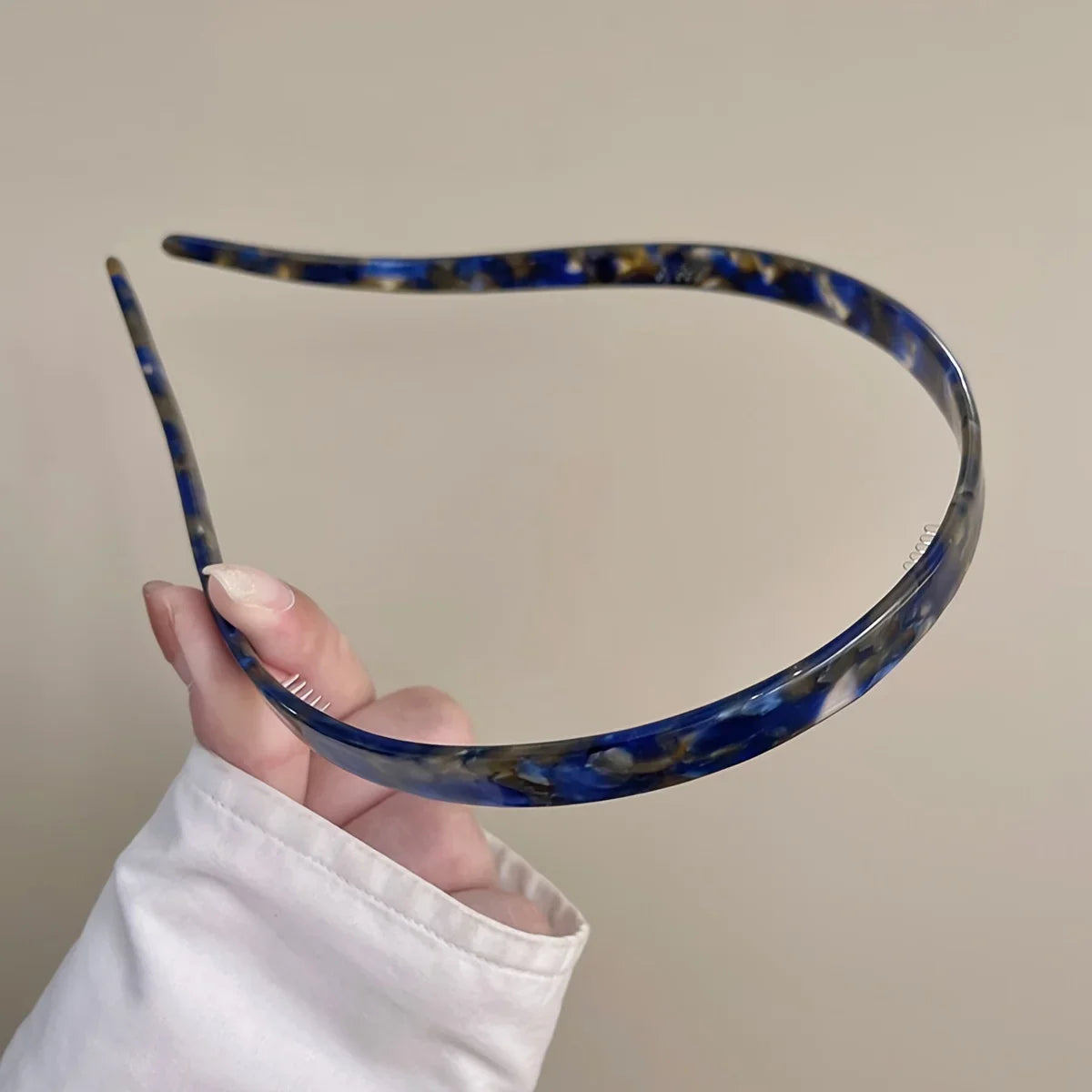 1pc Ladies Non-Clamping Ear Bone Hair Accessories Acetic Acid Headband Headband High-End Hairband Girls 2025 New Summer Elegant F Style CHINA