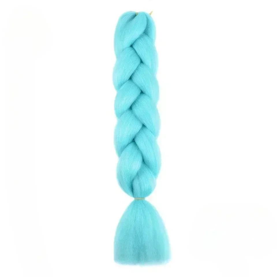 YUNLU 24Inch Synthetic Crochet Hair Extensions for White Women Box Twist 165g Jumbo Braiding Hair Pre Stretched Wholesale A32 24inches
