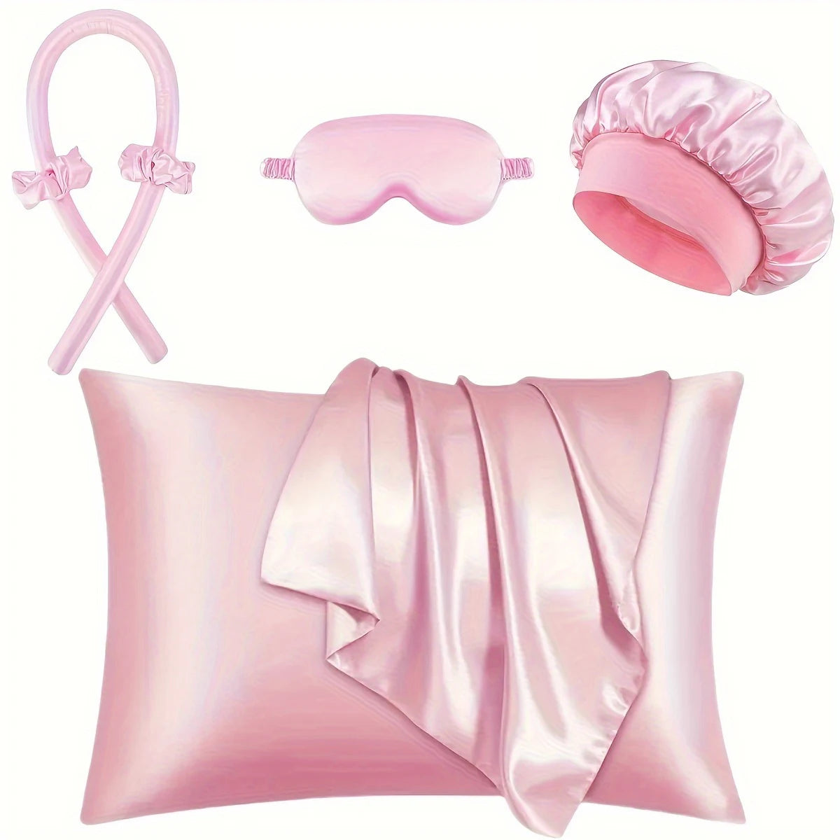 6-piece sleep styling set, no heat curling tool, women's overnight curling set. Badiee Stylez