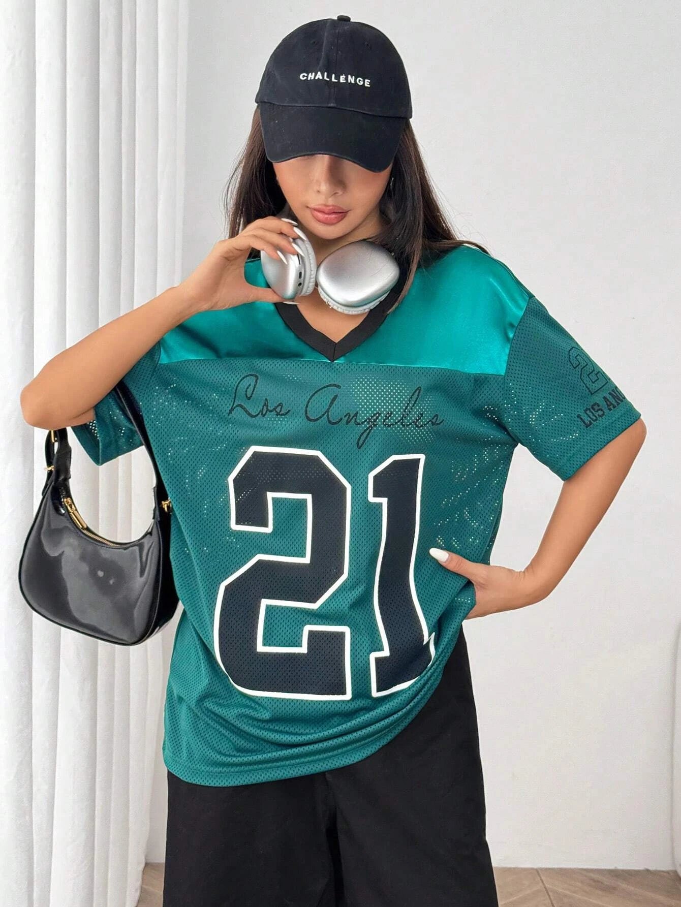 Pink V-neck Fashionable Casual Short Sleeved T-shirt Women Summer Quick Drying Breathable Sportswear Oversized Top Clothing SYF011103