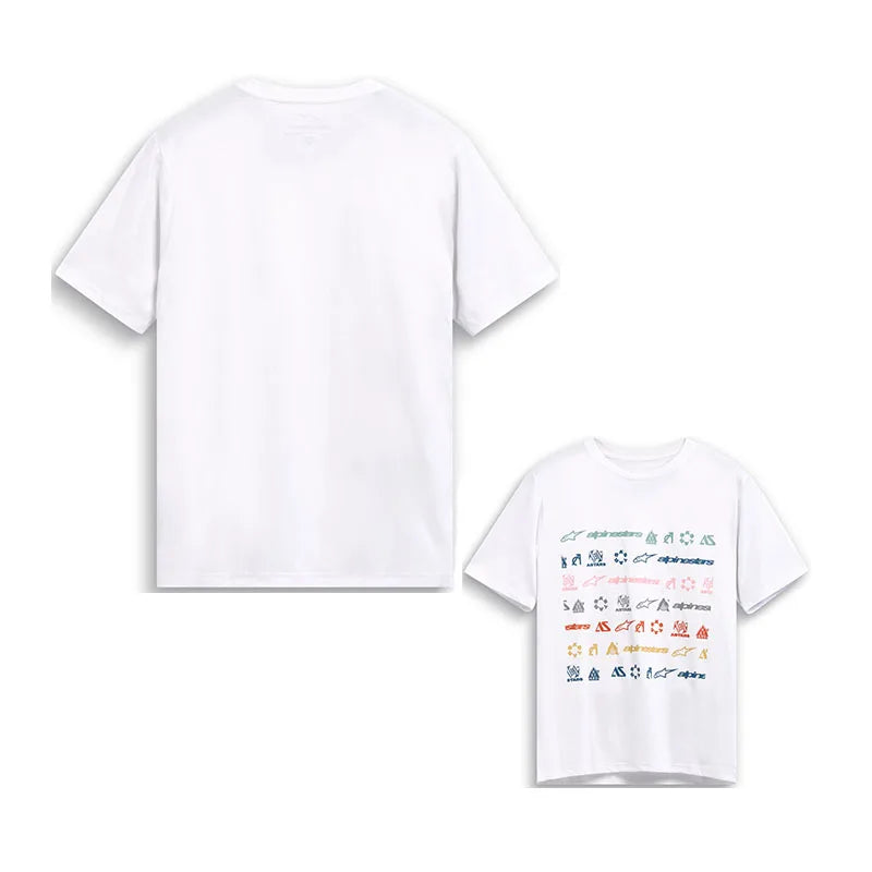 2025 Sports Cotton T-shirt Summer Men's Alpinestar Letter Print Luxurious Women's Cycling Outdoor Street Short-sleeved Top 5
