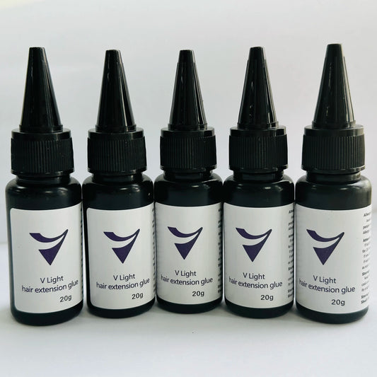 5/3/1PCV-Light Technology Hair Extension Clear Wig glue 20g V-light Traceless tool for tape Hair Extension Fast Grafting Tool