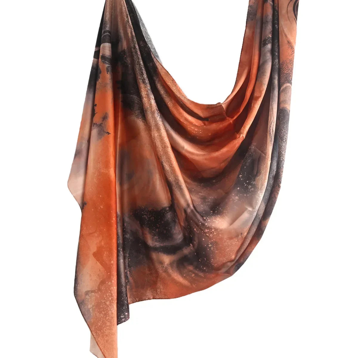 180×85cm Water Print Shawl Hijab Scarves Muslim Ethnic Woman Chiffon Silk Bandanas Printed Hijabs 2025 09 >8Y