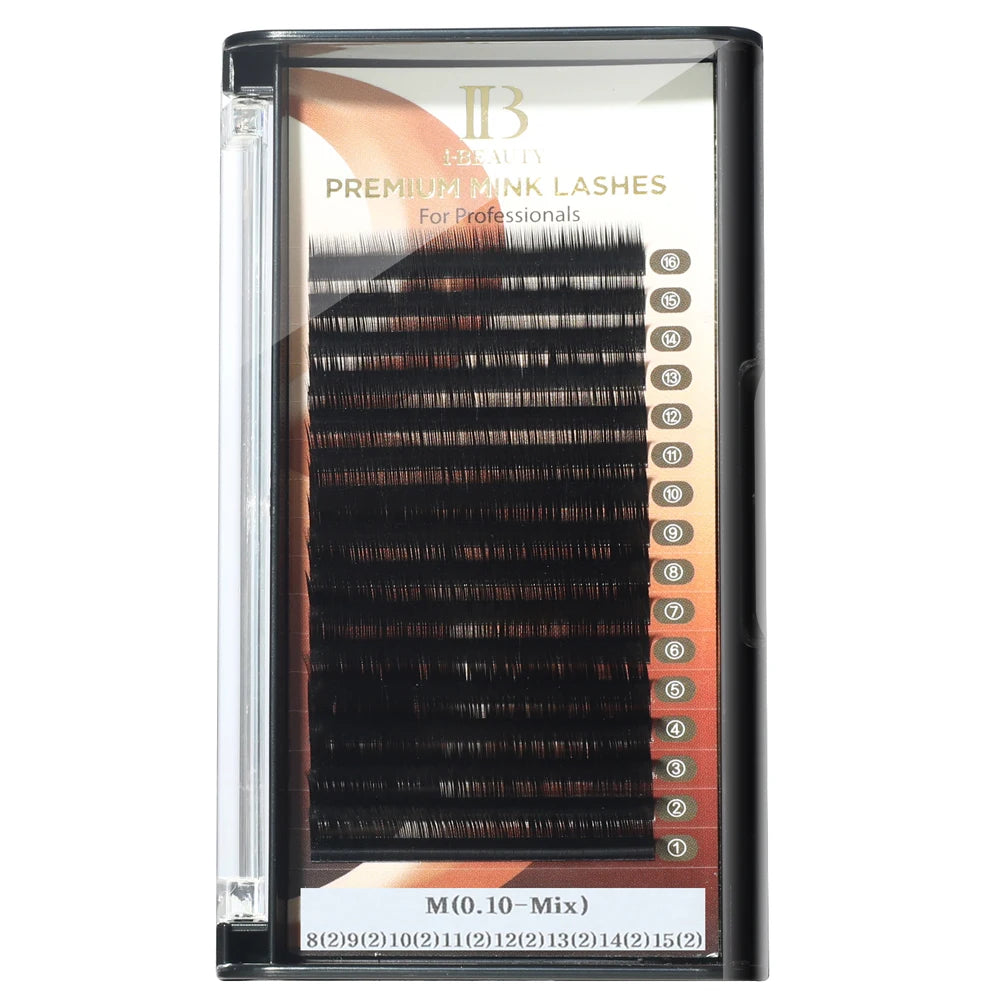 I Beauty Special M Curl Eyelash Extension Mix Size 8-15 mm Mink Eyelashes Curl L N M Soft Original IB Korea Lash