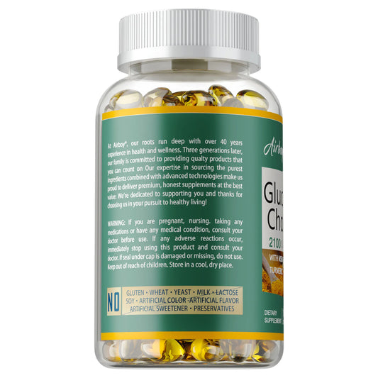 Glucosamine Chondroitin MSM - Joint Support Supplement for Men and Women, Triple Strength Vitamin - Relieve Joint Discomfort