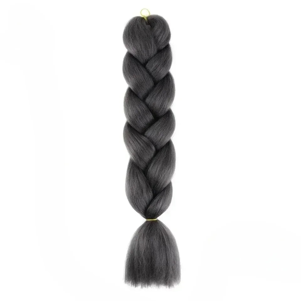 YUNLU 24Inch Synthetic Crochet Hair Extensions for White Women Box Twist 165g Jumbo Braiding Hair Pre Stretched Wholesale A38 24inches