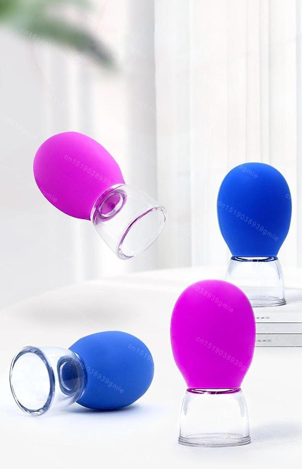 Silicone Face Massager Vacuum Eye Skin Face Lifting Facial Cups Anti Cellulite Jar Anti-Wrinkle Cupping Therapy Beauty Tool