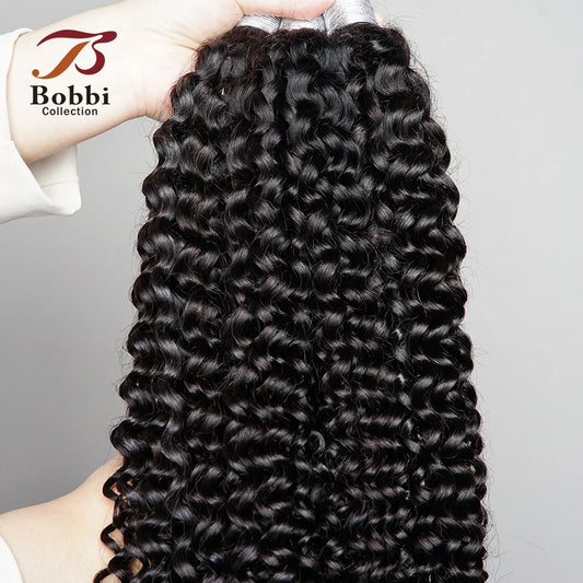 100% Human Hair Bulk for Braiding 1 Bundle Jerry Curly Natural Black Indian Remy Human Boho Braiding Hair Bulk Extensions Bobbi