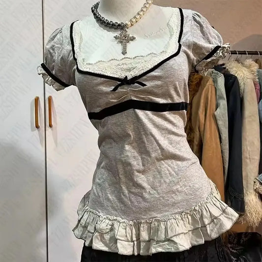 Y2k Clothes White Mini Dress Woman Clothing Gothic Dress Harajuku Party Dresses Graphic Rock Punk Goth Emo Short Women's Summer