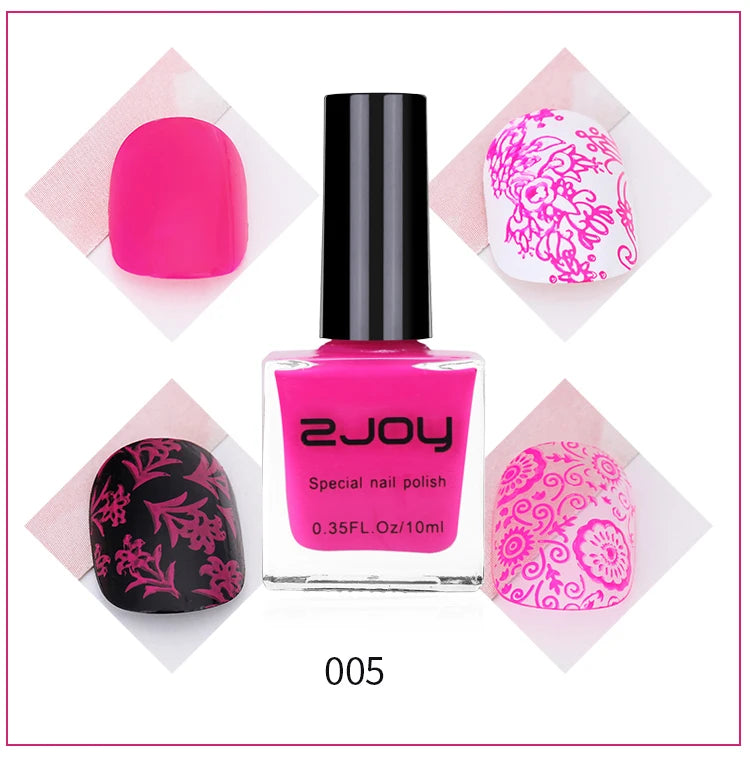 Black White Nail Art Stamping Polish 10ml 30 Colors Stamping Plates Polish Stamping Gel No Smudge Top Oil Colorful Nail Varnish GY002-05 CHINA