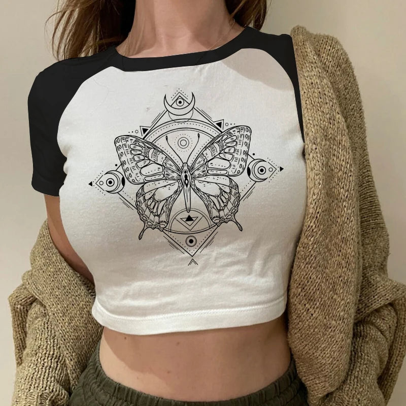 2023 Sexy T Shirts Future Milf Star Fashion Women Crop Top Harajuku Streetwear Outfits Summer Sexy Party Femme Y2k Women Clothes Y410